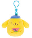 Pompompurin 3.5 inch Squishmallows Clips Hello Kitty and Friends Tropical Food Treats Assortment