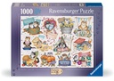 Crazy Cats: Cats Calendar 1000pc Puzzle - Ravensburger