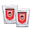 NRL St. George Illawarra Dragons Spirit Glasses 2pk
