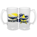 NRL North Queensland Cowboys 500ml Frosted Stein Glass
