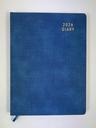 2026 Diary A4 Day-To-A-Page (DTP) Case Bound Steel Blue - Ozcorp