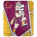 NRL Brisbane Broncos Coral Fleece Throw