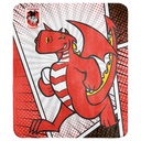 NRL St. George Illawarra Dragons Coral Fleece Throw