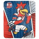 NRL Sydney Roosters Coral Fleece Throw