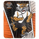 NRL West Tigers Coral Fleece Throw