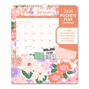 2026 12-Month Pockets Plus Calendar (January 2026 to December 2026) Secret Garden - Orange Circle Studio
