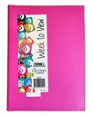 2026 Diary A5 Week-To-View (WTV) Ainsley Wiro Hot Pink - The Last Diary Company