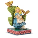 Alice in Wonderland "Curiouser and Curiouser" Alice Personality Pose 14cm Figurine - Disney Traditions By Jim Shore