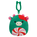 Ruben the Peppermint Cow 3.5 inch Squishmallows Clip-On Holiday 2025 