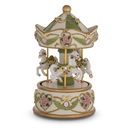 The Russell Collection - 3 Horse Resin Carousel - Pet Limone