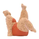 Billie Bathing Terracotta Statue Red