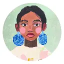 Billie Girl Ceramic Coaster
