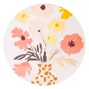 Billie White Vase Ceramic Coaster