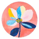 Billie Pink Flower Ceramic Coaster