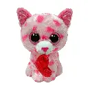 Ty Beanie Boos: Sweet the Cat with Heart Valentines Day Plush (Regular Size)