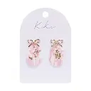 KiKi Pink Bow Earrings