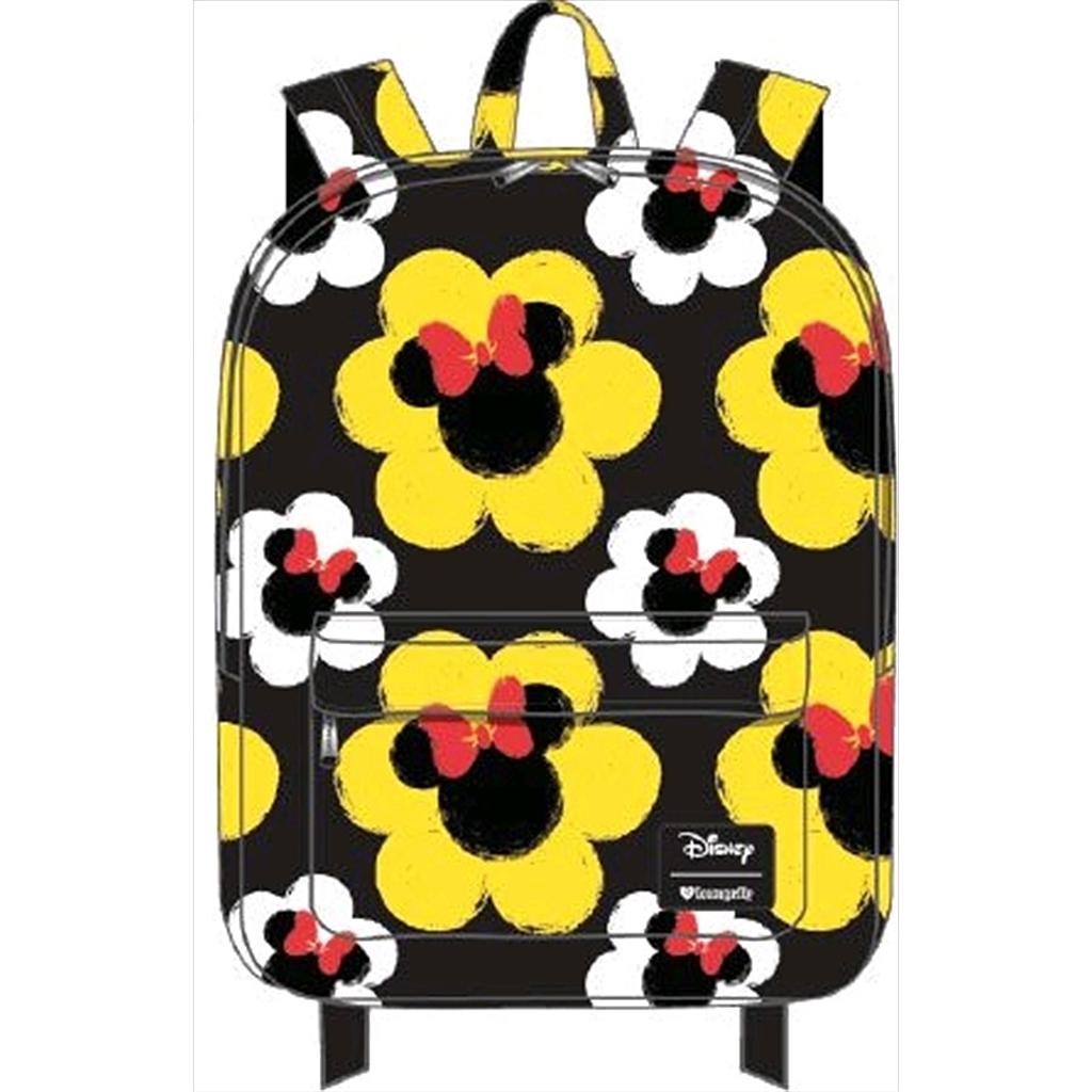 [LOUWDBK0642] Mickey Mouse - Minnie Flower Print Backpack - Loungefly