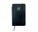 2027 Diary Week-To-View (WTV) Slim with Pen - Black