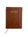 2027 Diary A5 Week-To-View (WTV) with Pen - Croc Tan