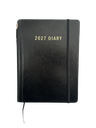 2027 Diary A5 Week-To-View (WTV) with Pen - Black