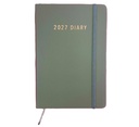 2027 Diary A5 Day-To-A-Page (DTP) Olive Green