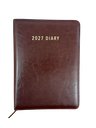 2027 Diary A5 Day-To-A-Page (DTP) Spiral Chocolate