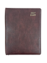 2027 Diary A4 Day-To-A-Page (DTP) Spiral Croc Chocolate