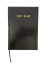2027 Diary A5 2-Days-To-A-Page (2DTP) Black
