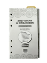 2027 Diary and Organizer Slim Size Week-To-View (WTV) Refill
