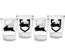 NRL South Sydney Rabbitohs Shot Glasses (Set of 4)