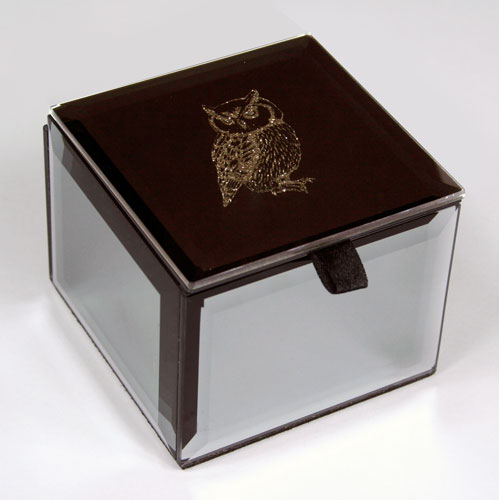 [HM41500-OW] Bling Mini Trinket Box Owl - Arton Giftware