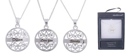 [87533] Sparkle Sentiment Necklace (Filigree) - Equilibrium Jewellery