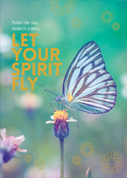 [A92] Let Your Spirit Fly Inspirational Card - Affirmations