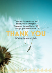 [A89] Thank You Inspirational Card - Affirmations