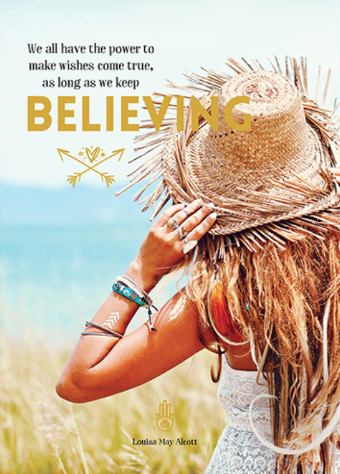 [A80] Believing Inspirational Card - Affirmations