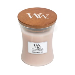 [WW92191] Vanilla & Sea Salt Medium - WoodWick Candle