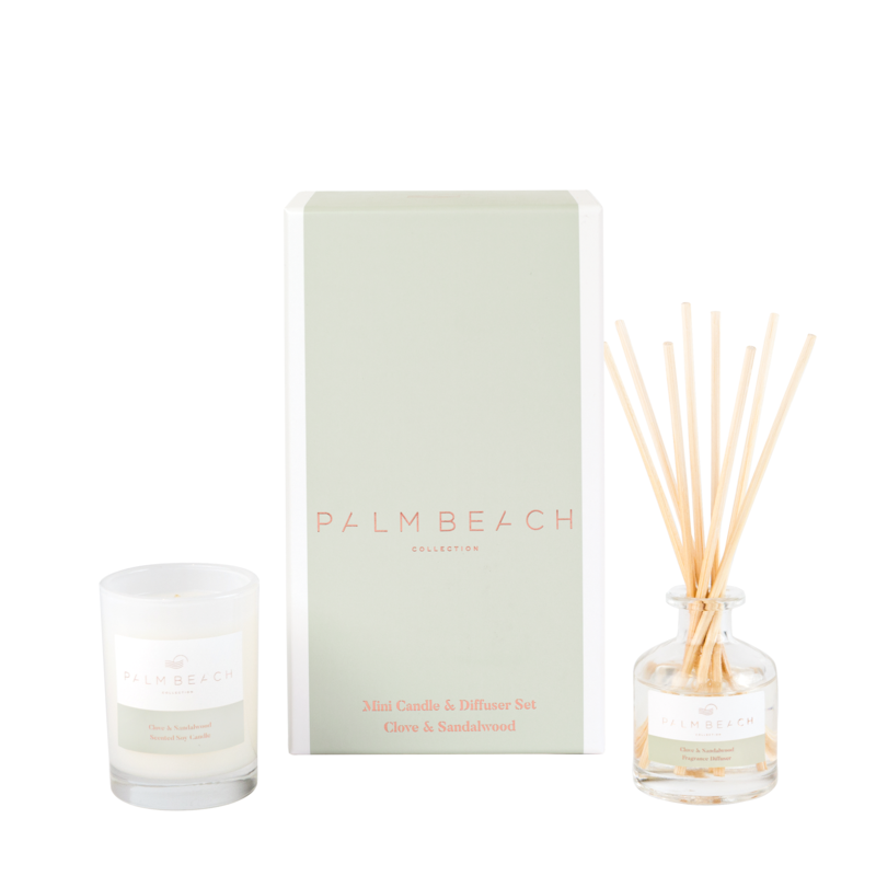 [GPMCDCS] Mini Candle &amp; Diffuser Pack - Clove &amp; Sandalwood - Palm Beach Collection