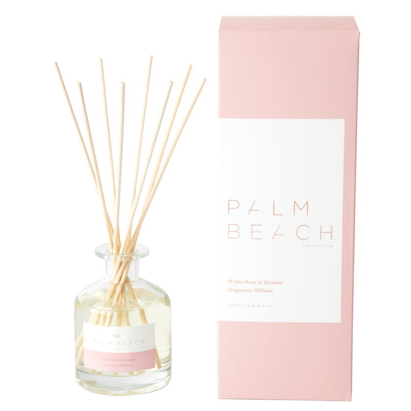 [RDXWRW] Reed Diffuser - White Rose &amp; Jasmine - Palm Beach Collection