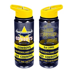 [NRL095VA] NRL North Queensland Cowboys Tritan Bottle With Bands
