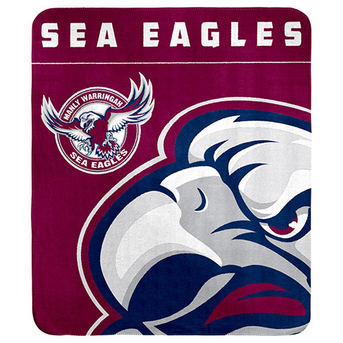 [NRL625AE] NRL Manly Sea Eagles Polar Fleece Blanket