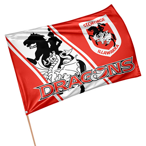 [NRL489AD] NRL St. George Illawarra Dragons Game Day Flag